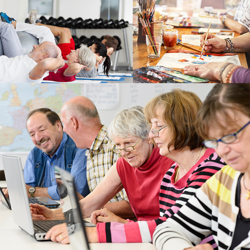 activités pour seniors proche de chez vous. Activités loisirs créatifs, sorties, piscine, informatique